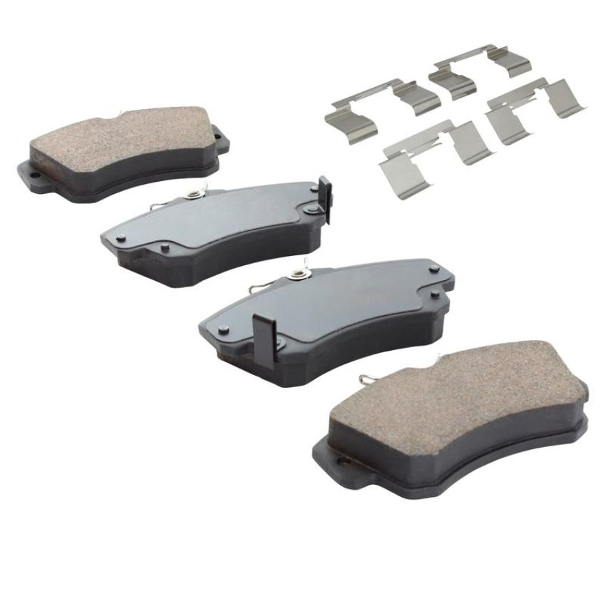 MPA 1003-0841AM Quality-Built Black Series Semi-Metallic Brake Pads w/ Hardware