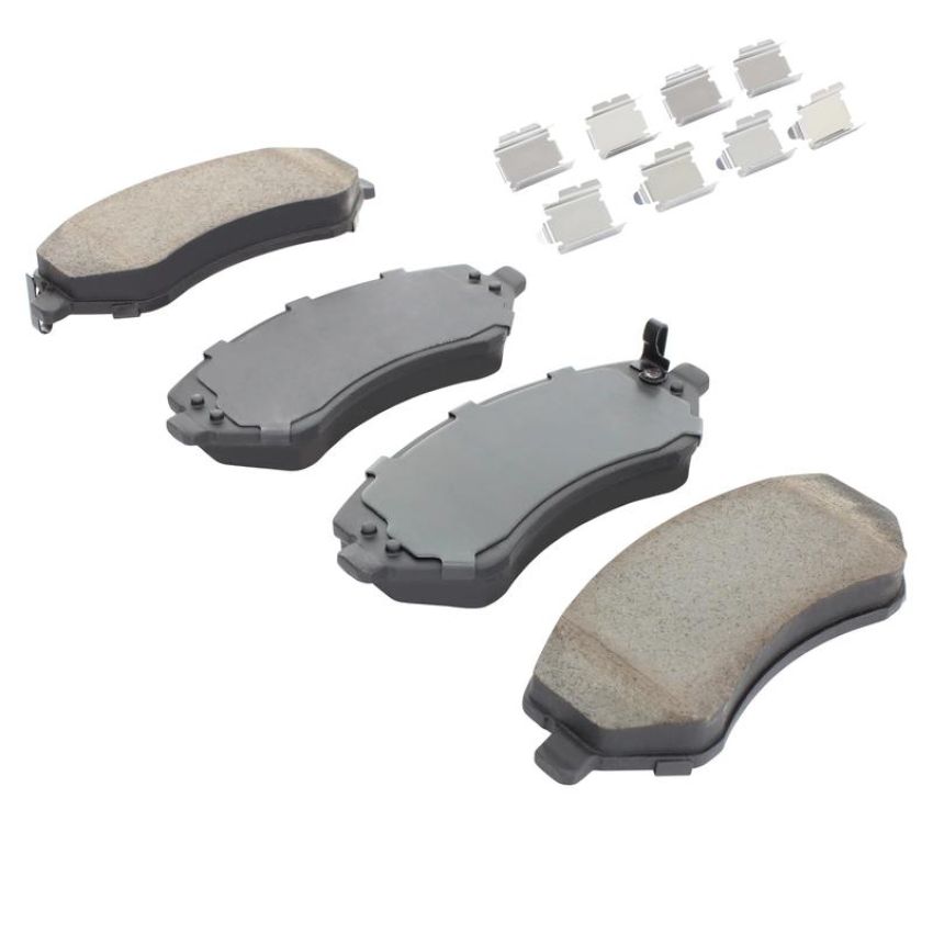 MPA 1003-0856C Quality-Built Black Series Ceramic Brake Pads w/ Hardware