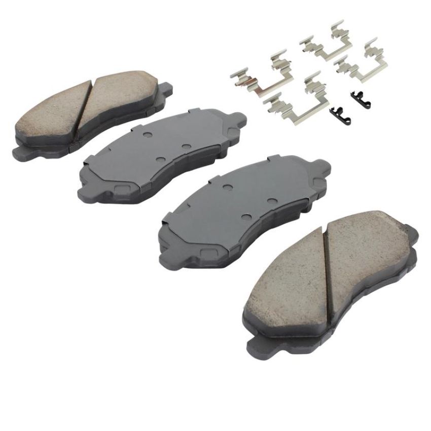 MPA 1003-0866C Quality-Built Black Series Ceramic Brake Pads w/ Hardware