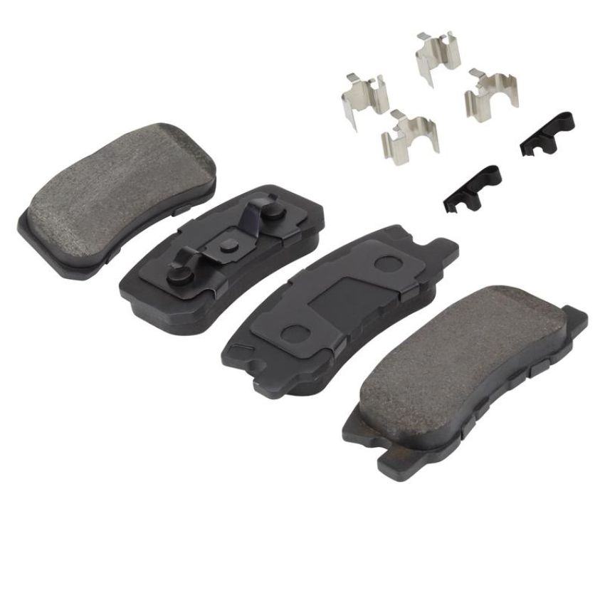 MPA 1003-0868C Quality-Built Black Series Ceramic Brake Pads w/ Hardware