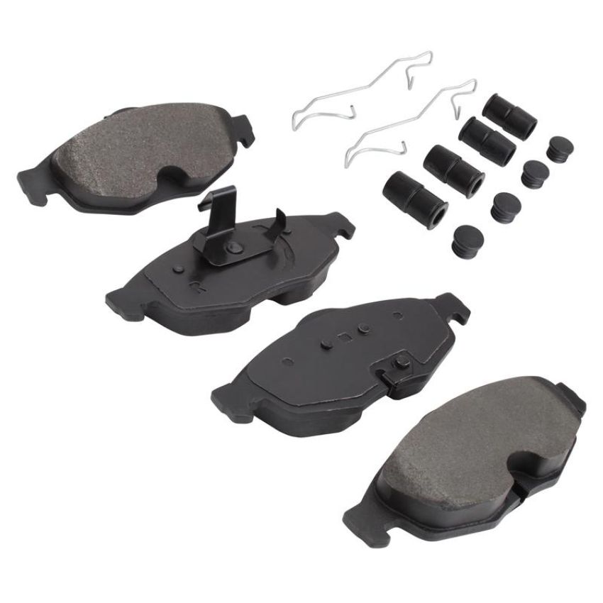 MPA 1003-0869C Quality-Built Black Series Ceramic Brake Pads w/ Hardware