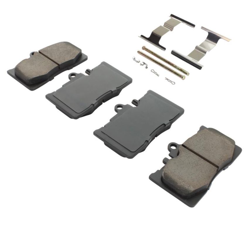 MPA 1003-0870C Quality-Built Black Series Ceramic Brake Pads w/ Hardware