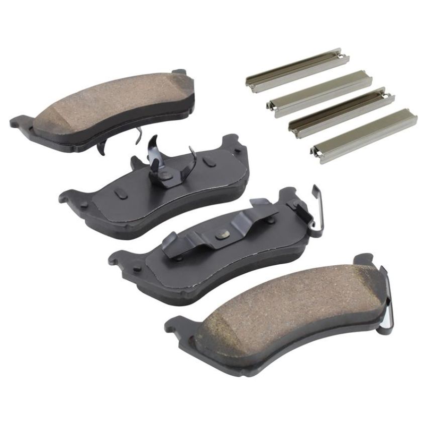 MPA 1003-0875C Quality-Built Black Series Ceramic Brake Pads w/ Hardware