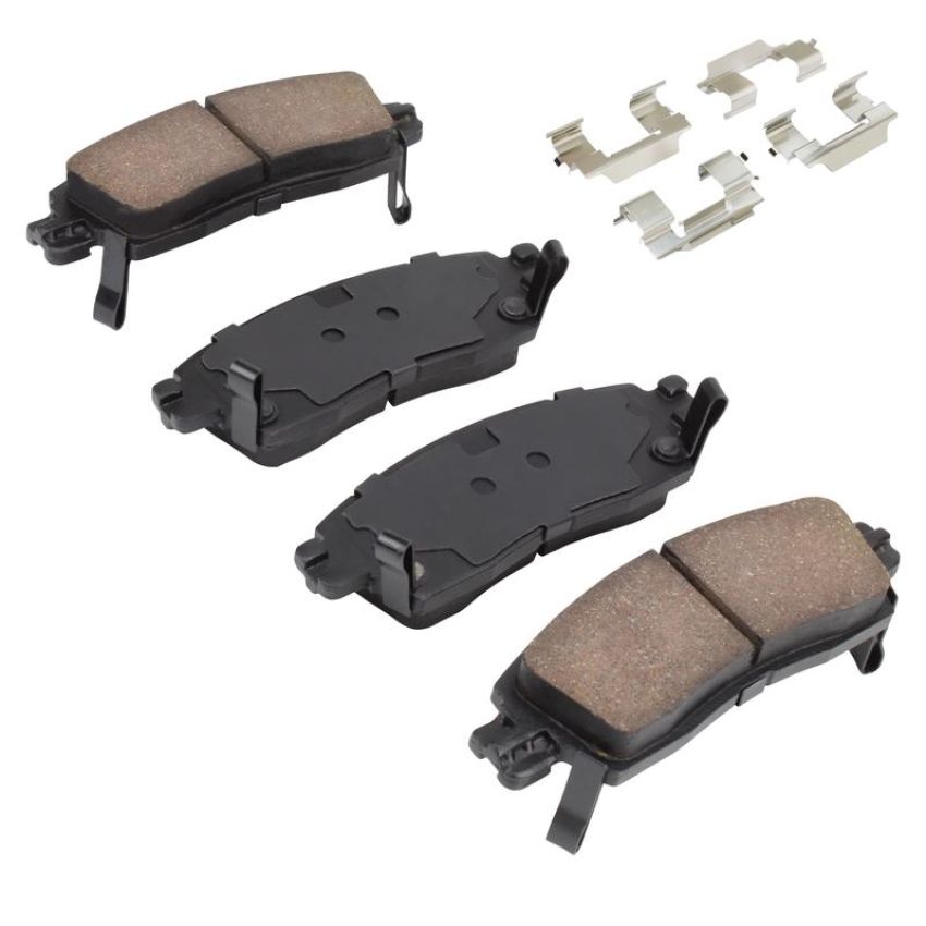 MPA 1003-0883C Quality-Built Black Series Ceramic Brake Pads w/ Hardware