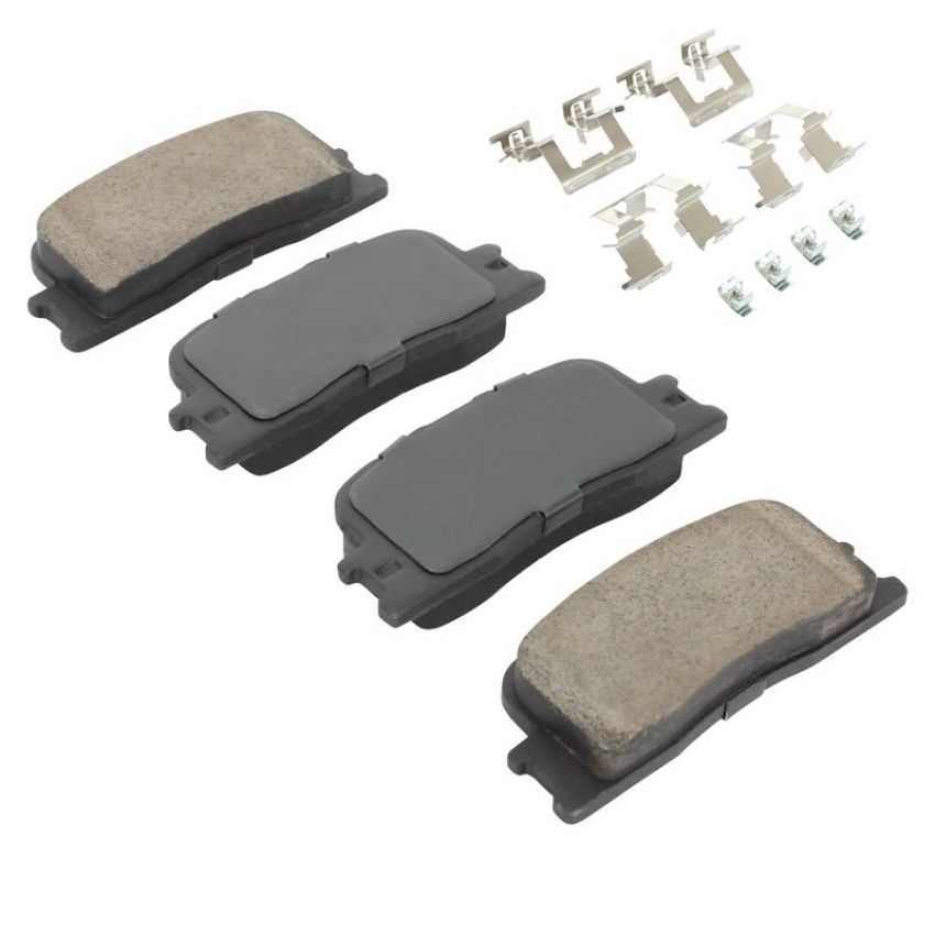 MPA 1003-0885C Quality-Built Black Series Ceramic Brake Pads w/ Hardware
