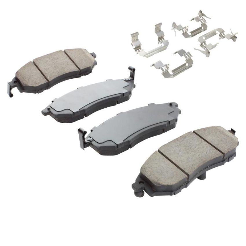 MPA 1003-0888AC Quality-Built Black Series Ceramic Brake Pads w/ Hardware