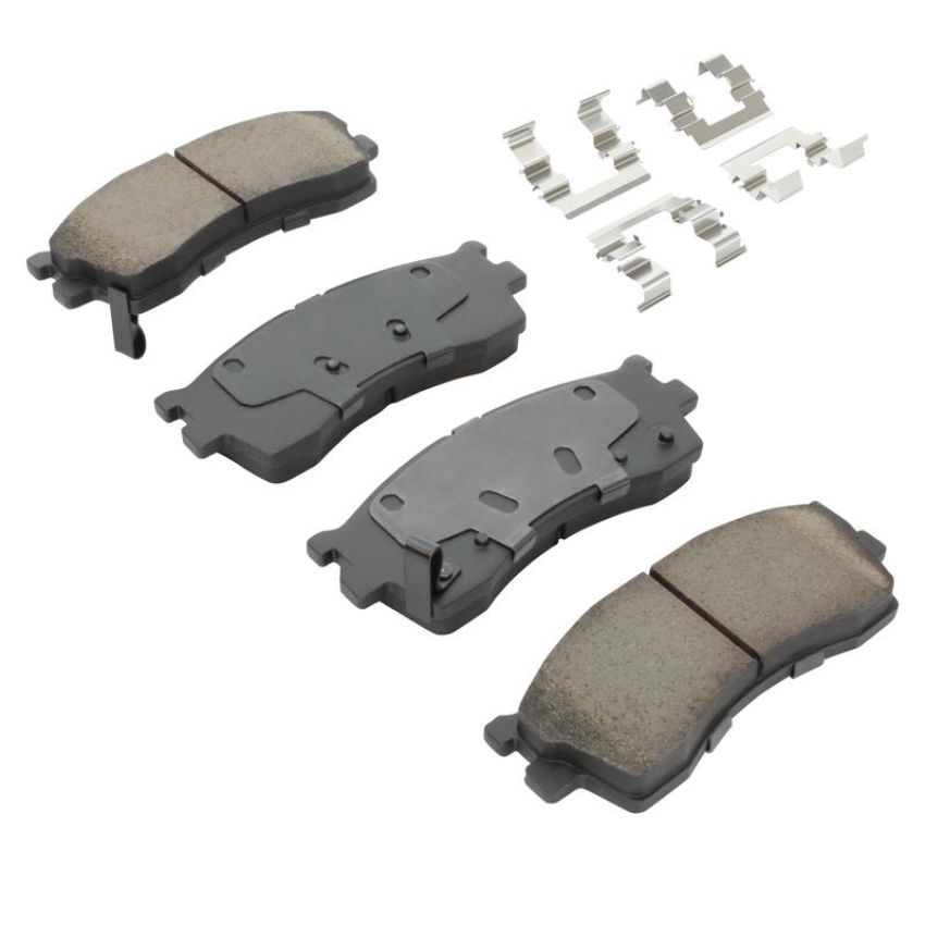 MPA 1003-0889C Quality-Built Black Series Ceramic Brake Pads w/ Hardware