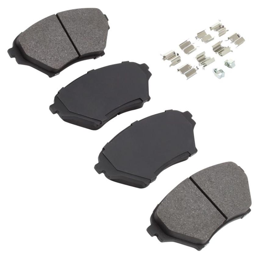 MPA 1003-0890C Quality-Built Black Series Ceramic Brake Pads w/ Hardware