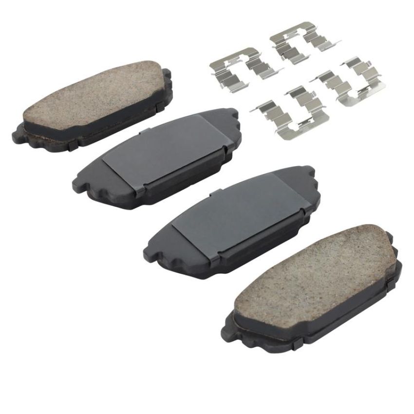 MPA 1003-0892C Quality-Built Black Series Ceramic Brake Pads w/ Hardware