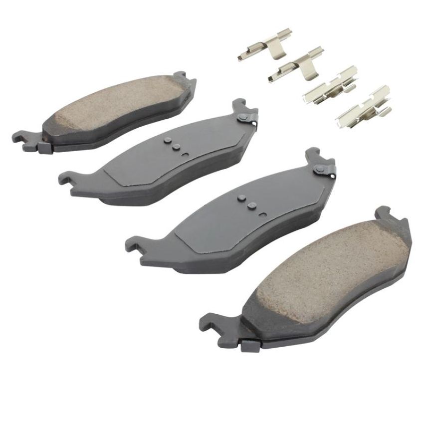 MPA 1003-0898C Quality-Built Black Series Ceramic Brake Pads w/ Hardware