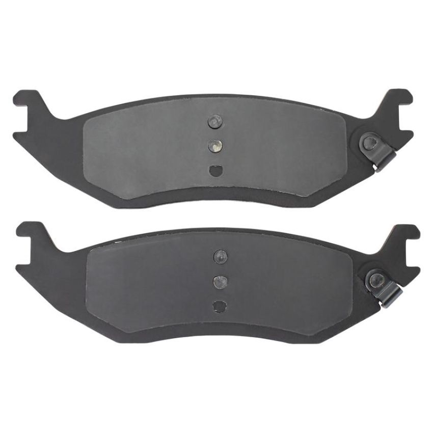 MPA 1003-0898M Quality-Built Black Series Semi-Metallic Brake Pads w/ Hardware