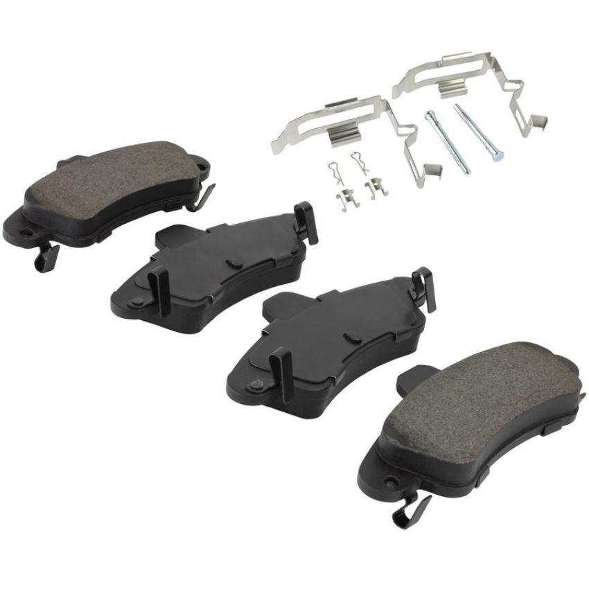 MPA 1003-0899AM Quality-Built Black Series Semi-Metallic Brake Pads w/ Hardware