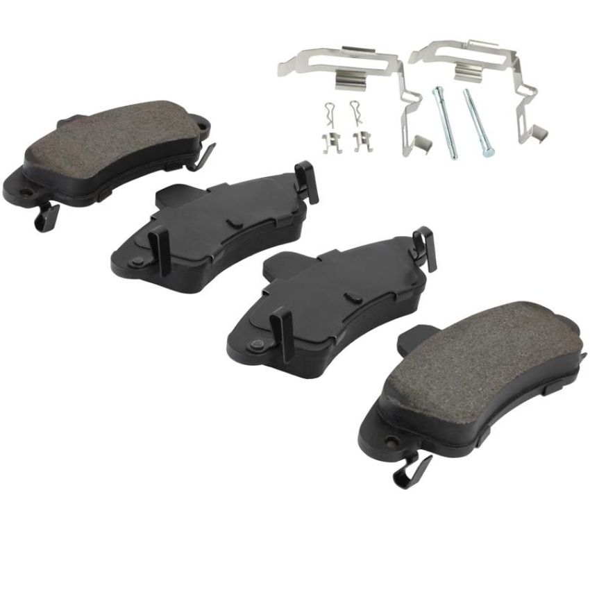 MPA 1003-0899M Quality-Built Black Series Semi-Metallic Brake Pads w/ Hardware
