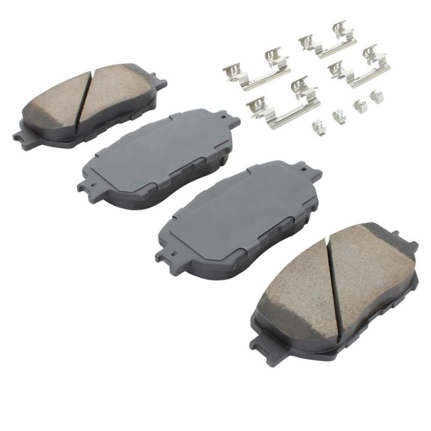 MPA 1003-0908AC Quality-Built Black Series Ceramic Brake Pads w/ Hardware