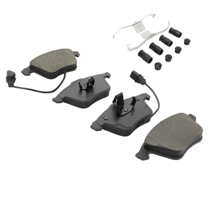MPA 1003-0915AM Quality-Built Black Series Semi-Metallic Brake Pads w/ Hardware