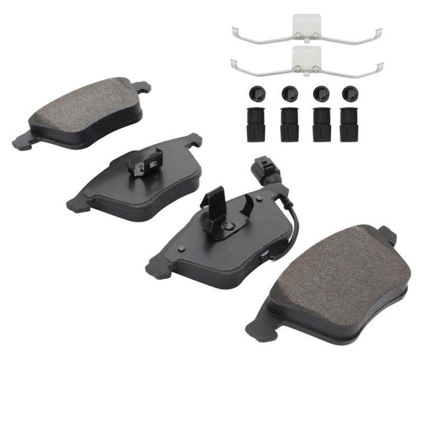 MPA 1003-0915CM Quality-Built Black Series Semi-Metallic Brake Pads w/ Hardware