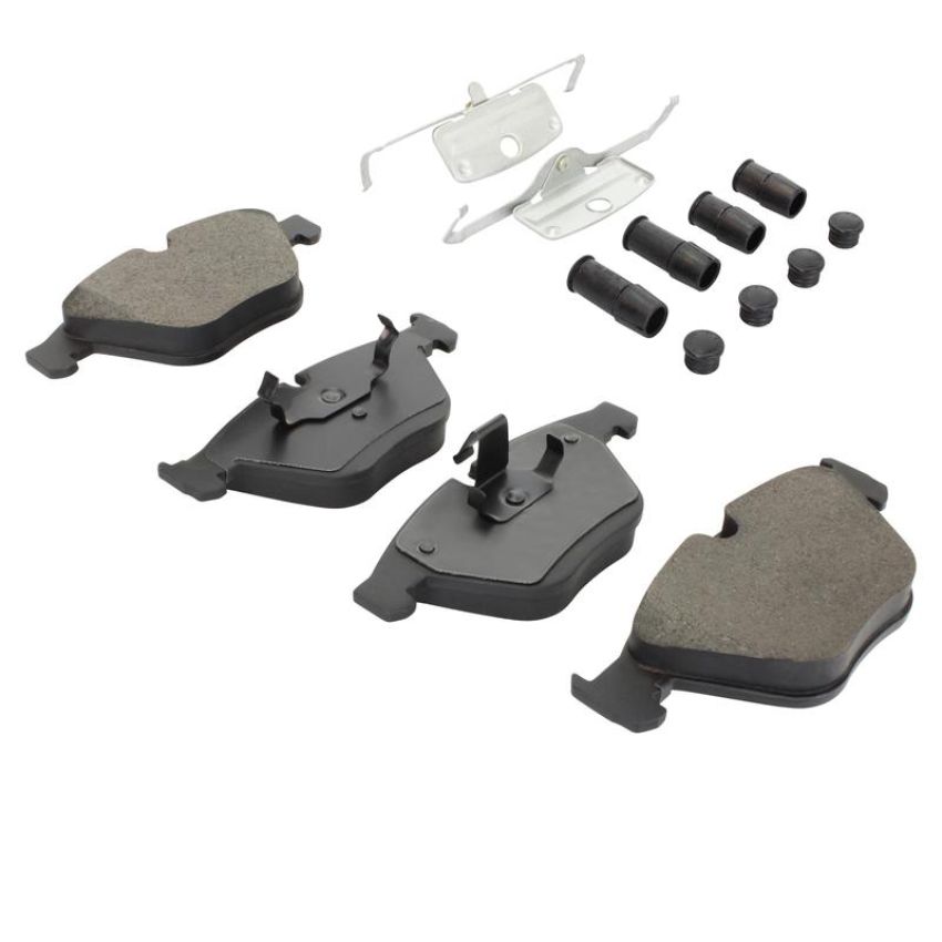 MPA 1003-0918AM Quality-Built Black Series Semi-Metallic Brake Pads w/ Hardware