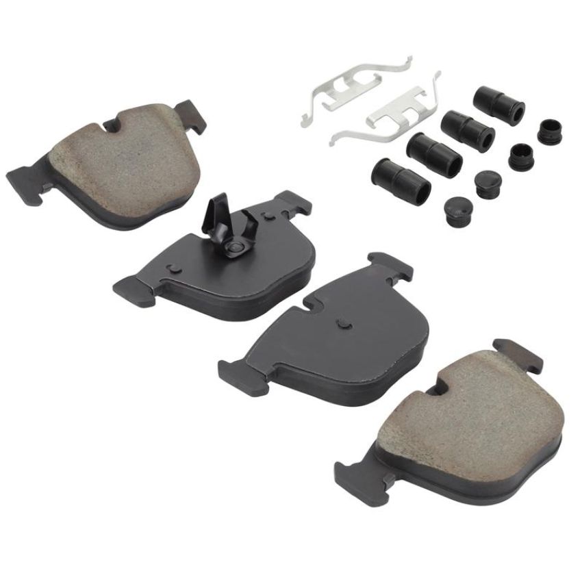 MPA 1003-0919AM Quality-Built Black Series Semi-Metallic Brake Pads w/ Hardware