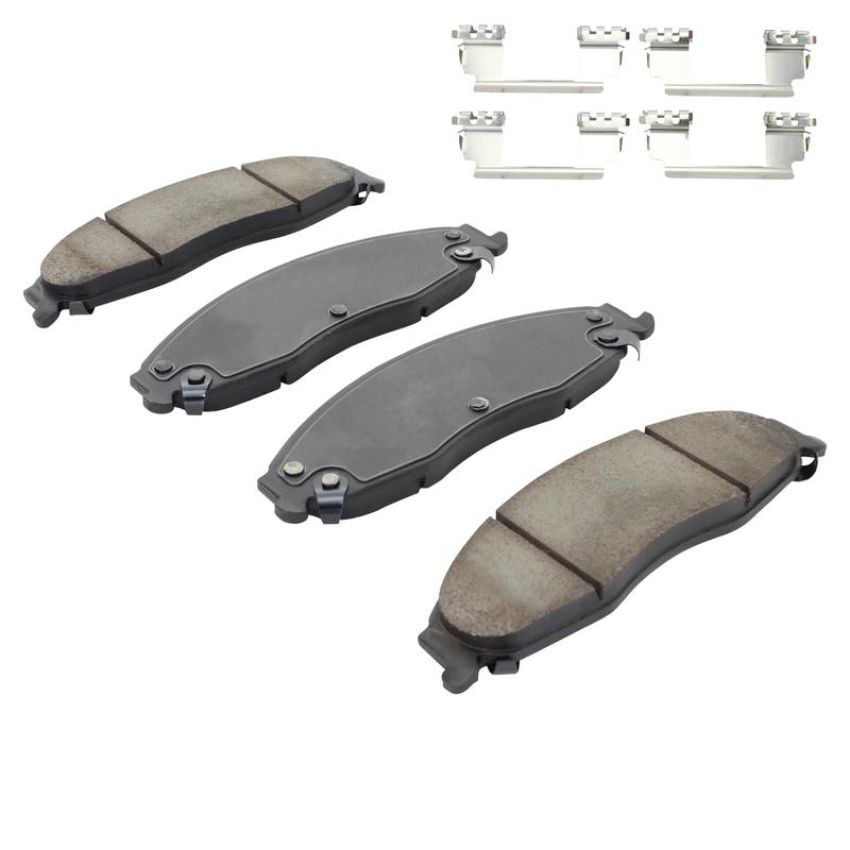 MPA 1003-0921C Quality-Built Black Series Ceramic Brake Pads w/ Hardware