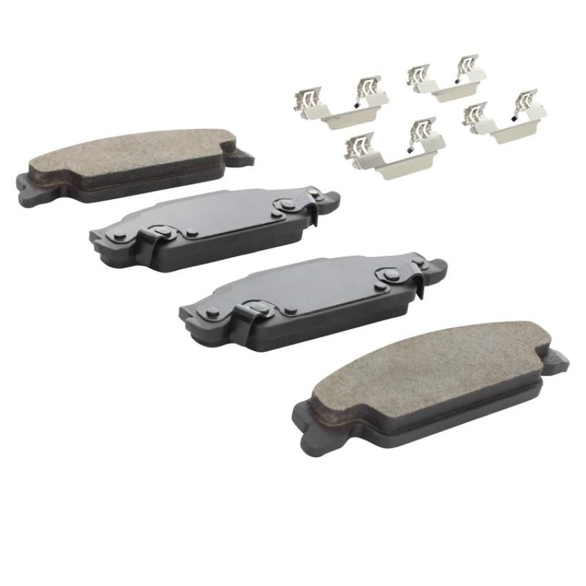 MPA 1003-0922C Quality-Built Black Series Ceramic Brake Pads w/ Hardware