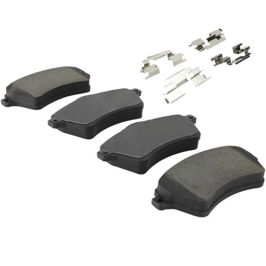 MPA 1003-0926M Quality-Built Black Series Semi-Metallic Brake Pads w/ Hardware