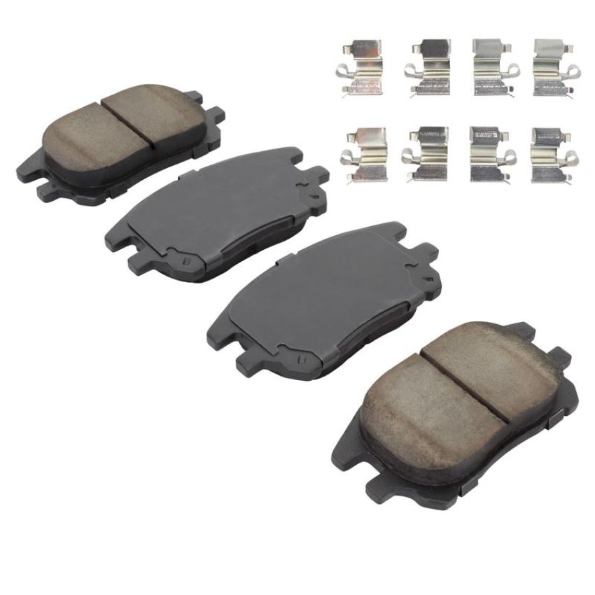 MPA 1003-0930C Quality-Built Black Series Ceramic Brake Pads w/ Hardware