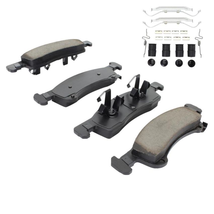 MPA 1003-0934C Quality-Built Black Series Ceramic Brake Pads w/ Hardware