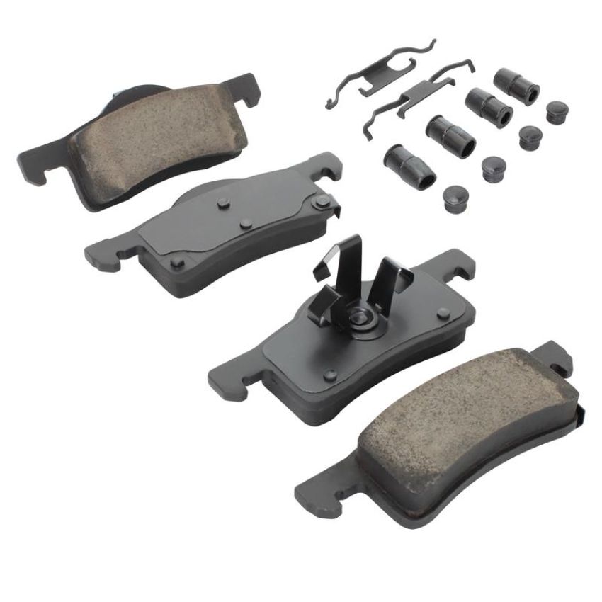 MPA 1003-0935C Quality-Built Black Series Ceramic Brake Pads w/ Hardware