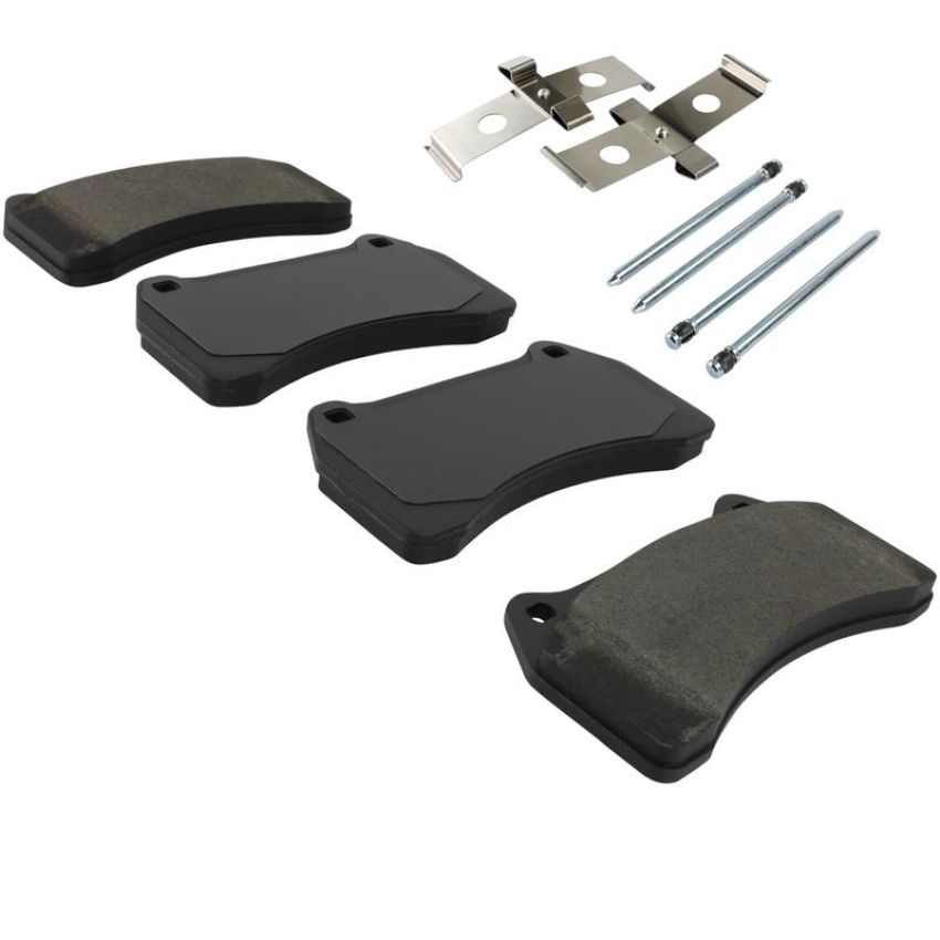 MPA 1003-0938M Quality-Built Black Series Semi-Metallic Brake Pads w/ Hardware