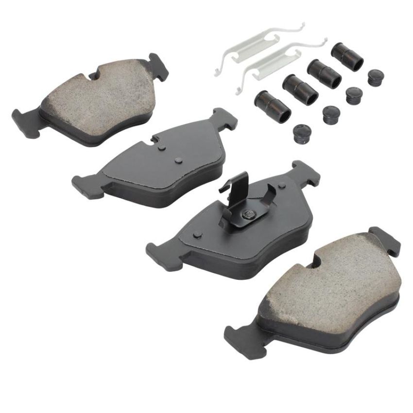 MPA 1003-0946M Quality-Built Black Series Semi-Metallic Brake Pads w/ Hardware