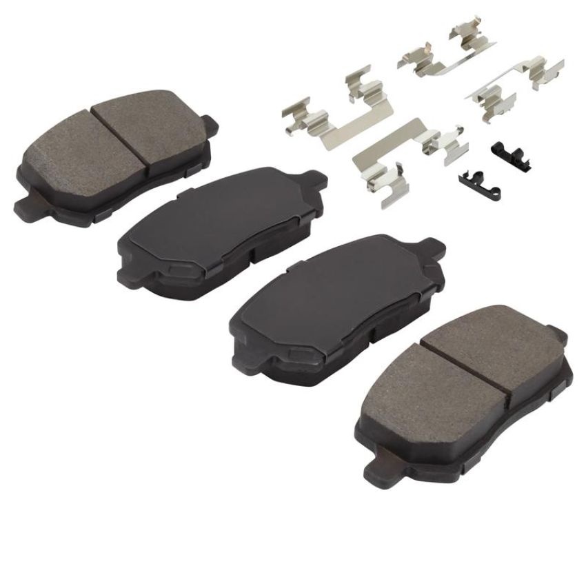 MPA 1003-0956C Quality-Built Black Series Ceramic Brake Pads w/ Hardware