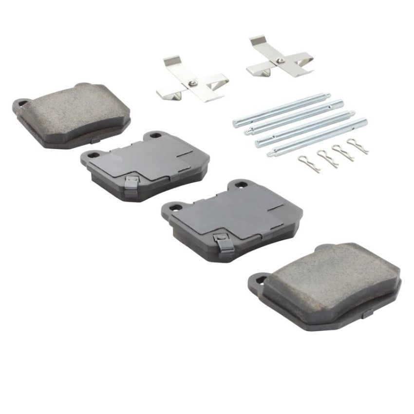MPA 1003-0961M Quality-Built Black Series Semi-Metallic Brake Pads w/ Hardware