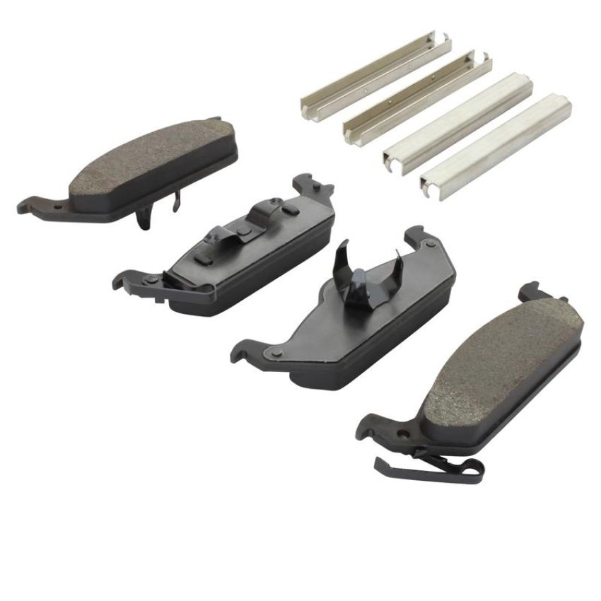 MPA 1003-0963M Quality-Built Black Series Semi-Metallic Brake Pads w/ Hardware