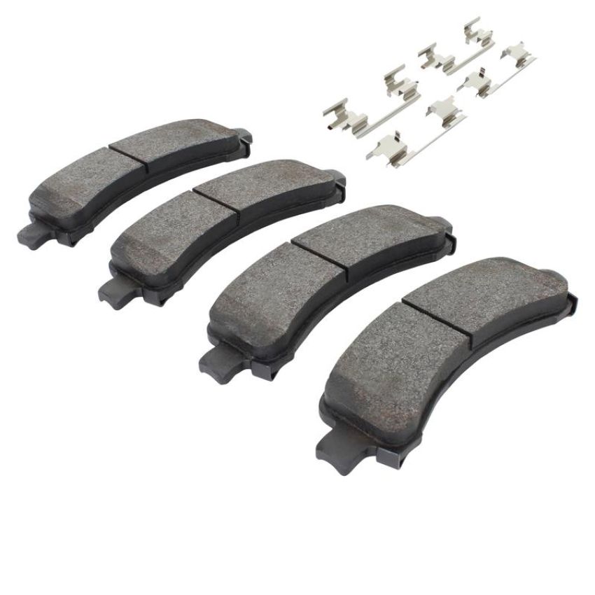 MPA 1003-0974AM Quality-Built Black Series Semi-Metallic Brake Pads w/ Hardware