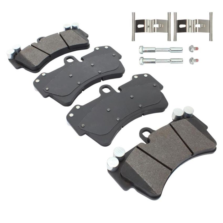 MPA 1003-0977M Quality-Built Black Series Semi-Metallic Brake Pads w/ Hardware