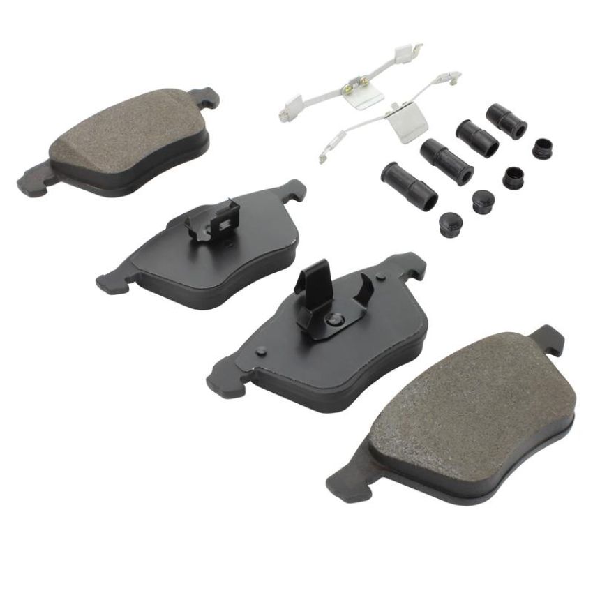 MPA 1003-0979M Quality-Built Black Series Semi-Metallic Brake Pads w/ Hardware