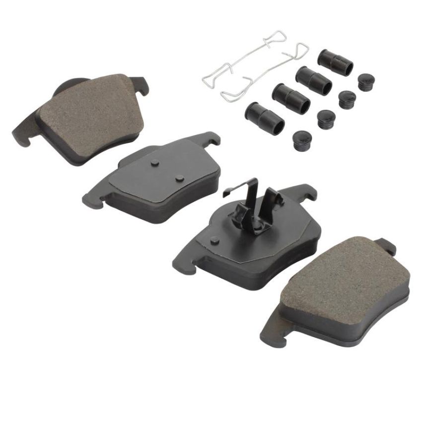 MPA 1003-0980M Quality-Built Black Series Semi-Metallic Brake Pads w/ Hardware