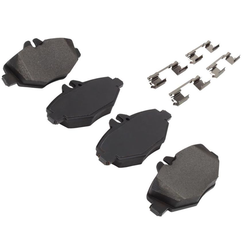 MPA 1003-0987M Quality-Built Black Series Semi-Metallic Brake Pads w/ Hardware