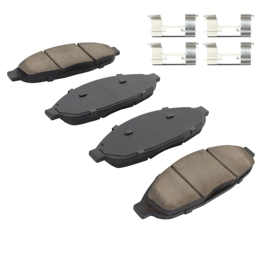 MPA 1003-0997C Quality-Built Black Series Ceramic Brake Pads w/ Hardware