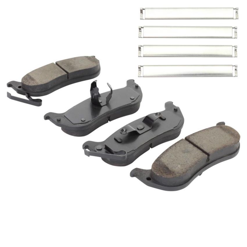 MPA 1003-0998C Quality-Built Black Series Ceramic Brake Pads w/ Hardware