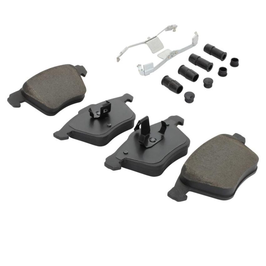 MPA 1003-1003M Quality-Built Black Series Semi-Metallic Brake Pads w/ Hardware