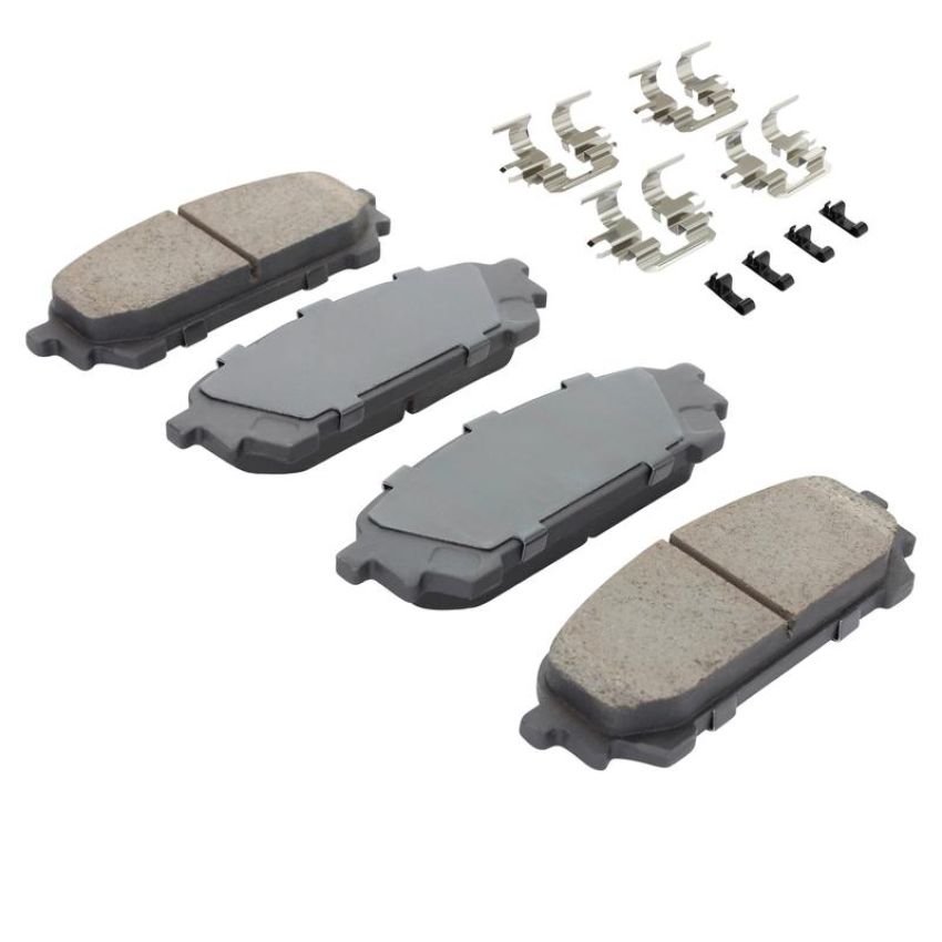 MPA 1003-1004C Quality-Built Black Series Ceramic Brake Pads w/ Hardware
