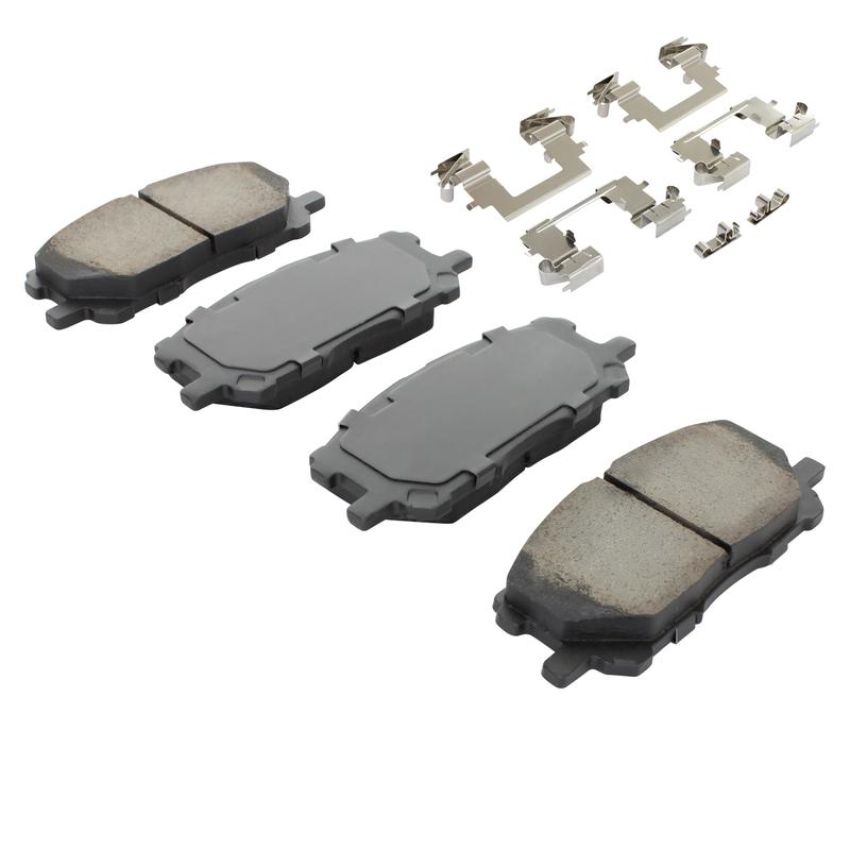 MPA 1003-1005C Quality-Built Black Series Ceramic Brake Pads w/ Hardware