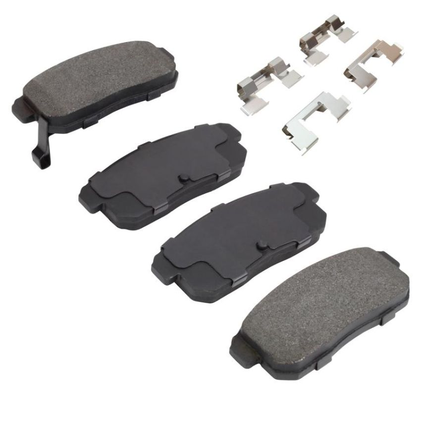 MPA 1003-1008C Quality-Built Black Series Ceramic Brake Pads w/ Hardware