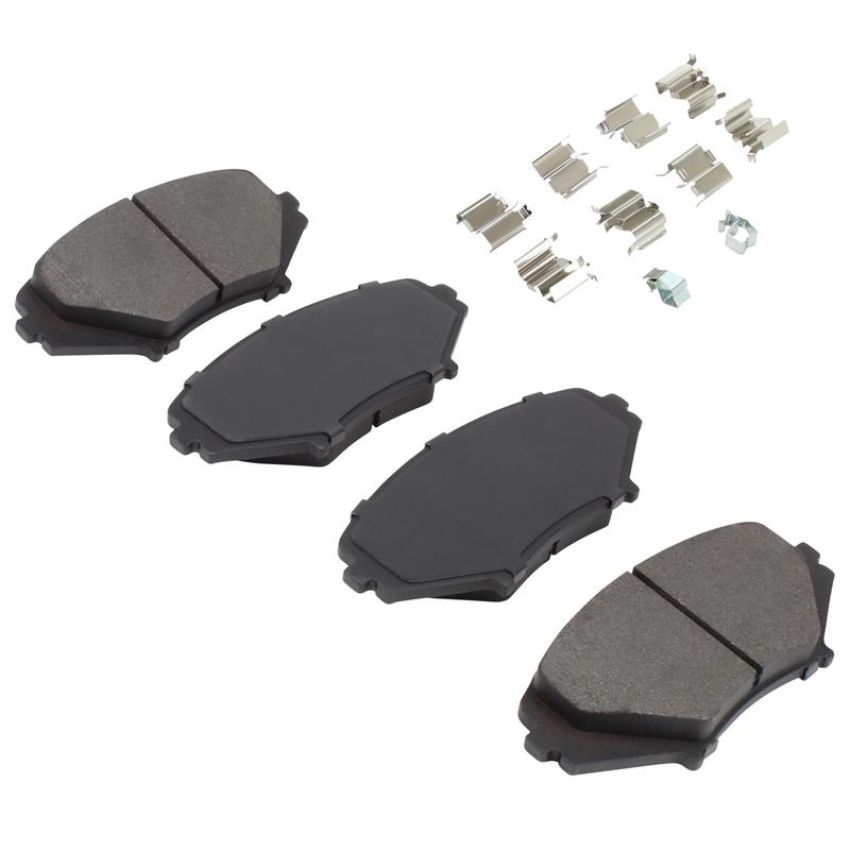 MPA 1003-1009C Quality-Built Black Series Ceramic Brake Pads w/ Hardware
