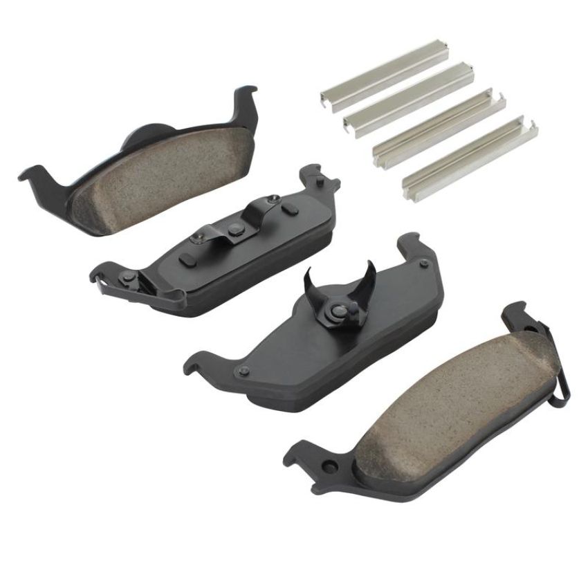 MPA 1003-1012C Quality-Built Black Series Ceramic Brake Pads w/ Hardware