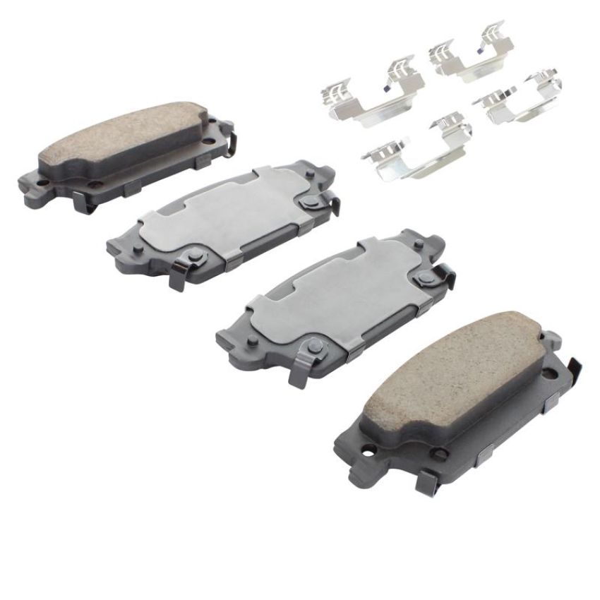 MPA 1003-1020C Quality-Built Black Series Ceramic Brake Pads w/ Hardware
