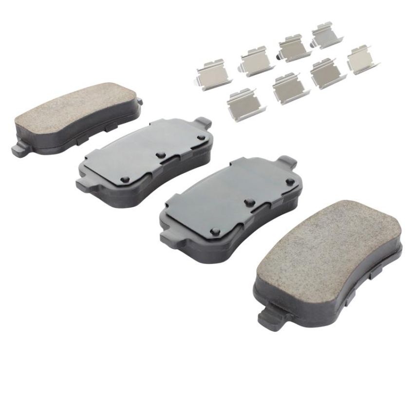 MPA 1003-1021C Quality-Built Black Series Ceramic Brake Pads w/ Hardware