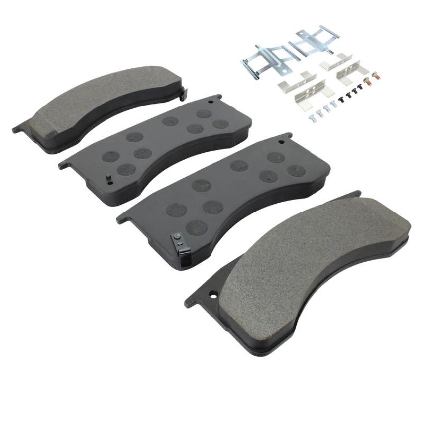 MPA 1003-1032M Quality-Built Black Series Semi-Metallic Brake Pads w/ Hardware