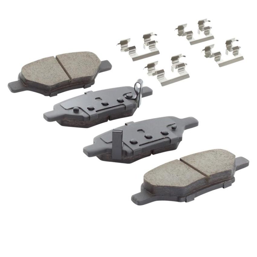 MPA 1003-1033C Quality-Built Black Series Ceramic Brake Pads w/ Hardware
